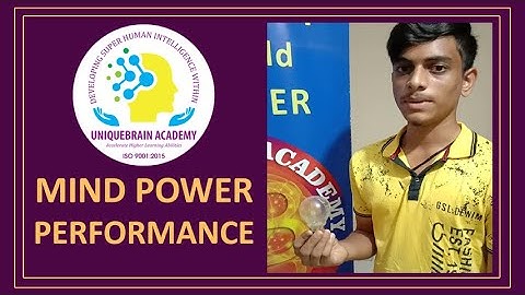 (MIND POWER PERFORMANCE) BREAKING TILE WITH BULB BY OUR STUDENT - Dr. Shrikant