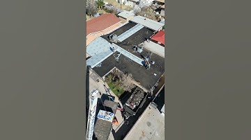 Drone catches roofing crew in action! No wasted Motion!💪 #roofing #construction #homedecor