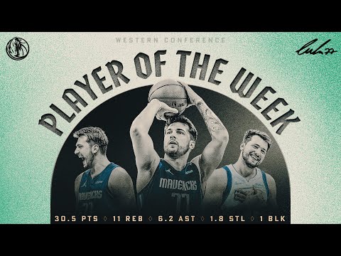 Luka Doncic Western Conference Player of the Week | Highlights - Luka Doncic Western Conference Player of the Week | Highlights