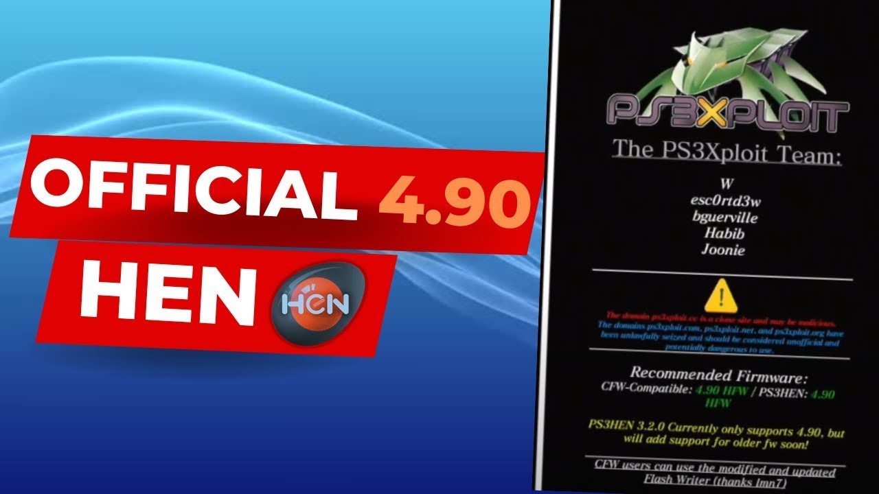 How to install HEN 3.2.0 on HFW 4.90.1 including Webman & Multiman 