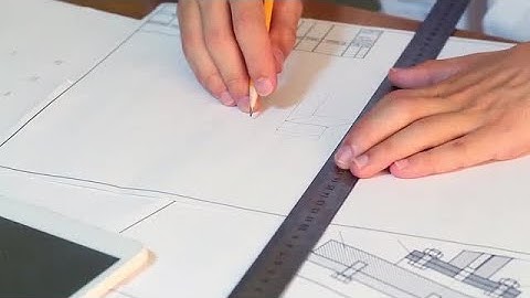 Engineer Drawing For New Project Stock Video