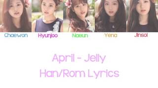 Vignette de la vidéo "April (에이프릴) - Jelly Han/Rom Lyrics"