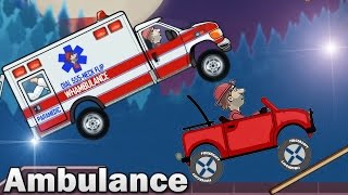 Ambulance Car - Hill Climb Racing games screenshot 5