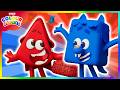 Chapeuzinho Vermelho encontra o Lobo Mau! | Crianças aprendem as cores | Colourblocks