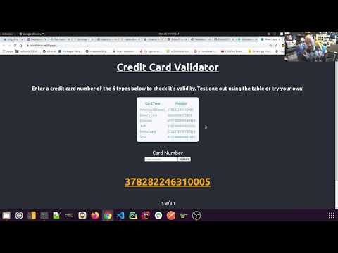 My Final Project for CS50 - Credit Card Validator
