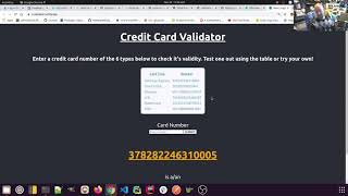 My Final Project for CS50 - Credit Card Validator