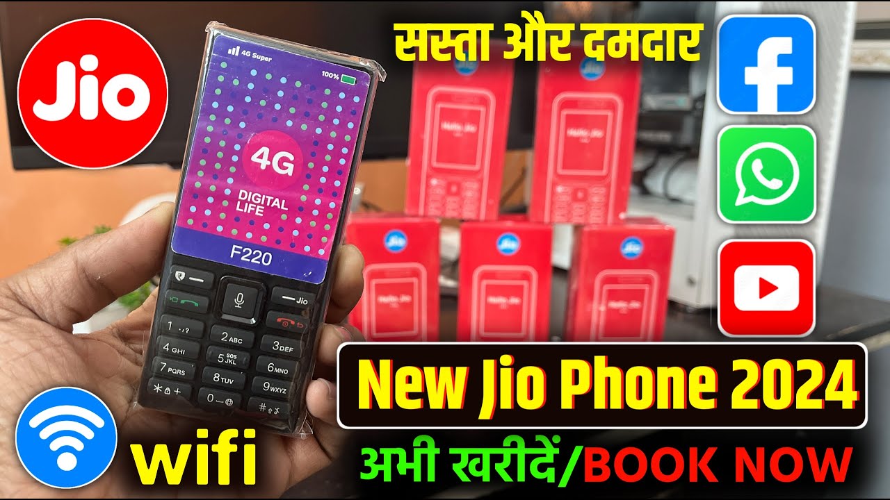 Распаковка и обзор модели Jio Phone 2024 Wi-Fi | Бесплатное пополнение за 75 рупий | WhatsApp и Y...