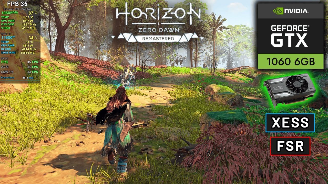 Reach For Sun うかく GTX 1060 | Horizon Zero Dawn Remastered Performance Test - YouTube