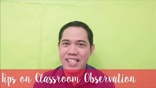 Tips sa Classroom Observation