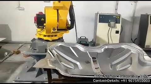 Robot Plasma Cutting by Robo Sapiens Automation +91 9075950000