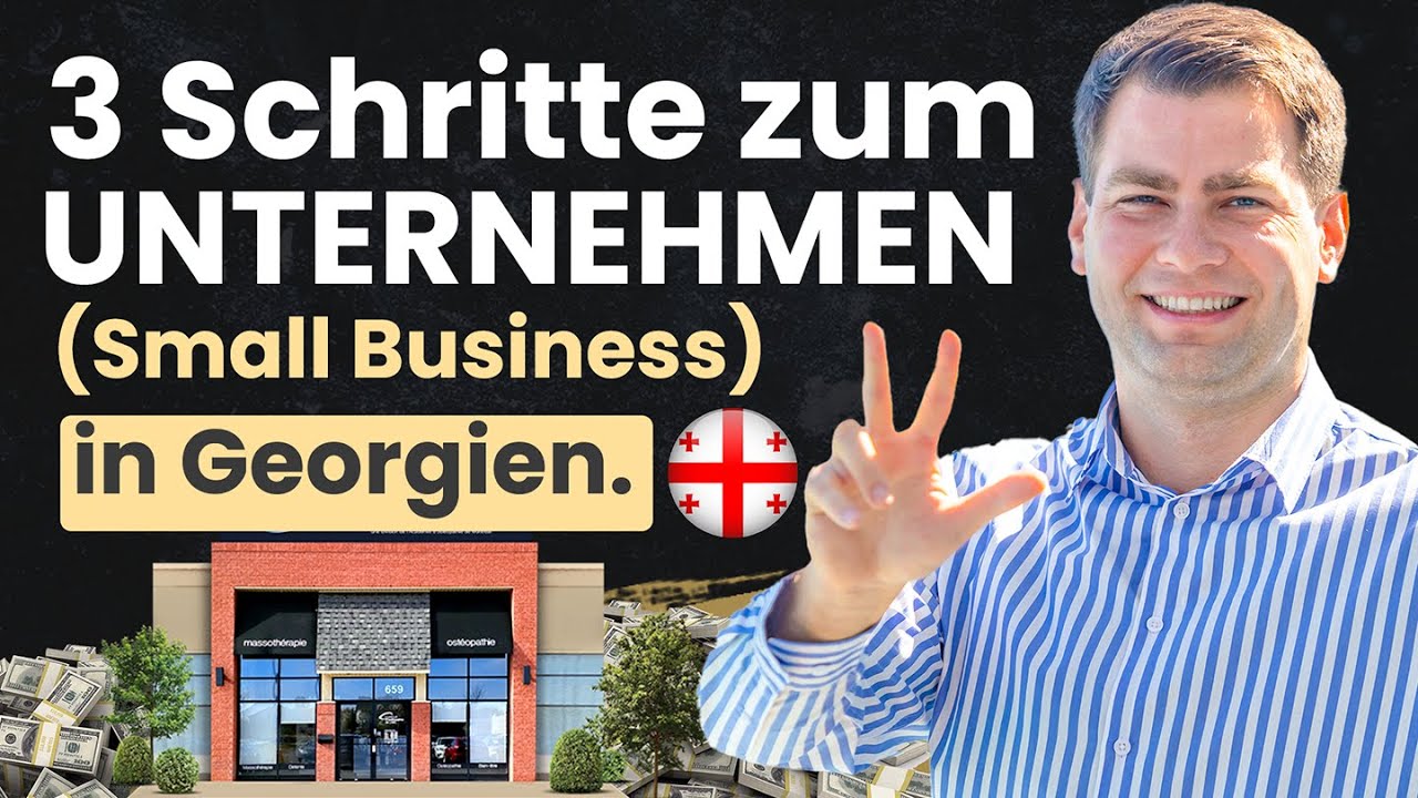 In 3 Schritten zu deinem Einzelunternehmen in Georgien mit 1% Steuern. 