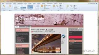 Artisteer Tutorial Wordpress 1014 Vertical Menu