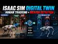 Isaac Sim Digital Twin Synchronization with Human Tracking and Weapon Detection | Unitree Go2 ROS2