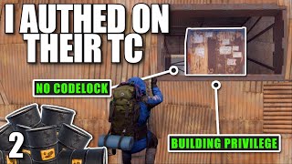 I AUTHED ON THIS CLANS TOOL CUPBOARD THEN TOOK OVER THEIR BASE | Solo Rust