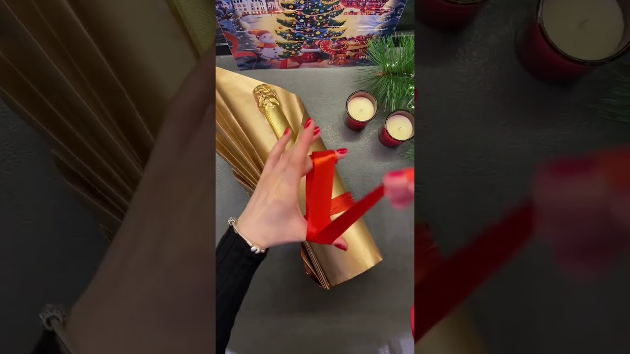 Как Украсить НОВОГОДНЕЕ ШАМПАНСКОЕ за 5минут🍾