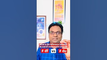 What is the difference between du and df command in Linux | disk free vs disk usage #shorts