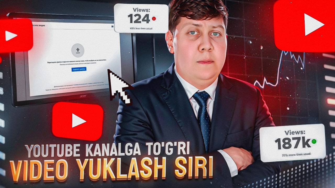 🚨YOUTUBE’GA VIDEO YUKLASH SIRI 2026 🤯 99% ODAMLAR BILMAYDI ! // 🌎AMERICAN YOUTUBE📺
