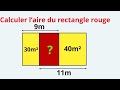 Calculer L Aire De Rectangle Rouge