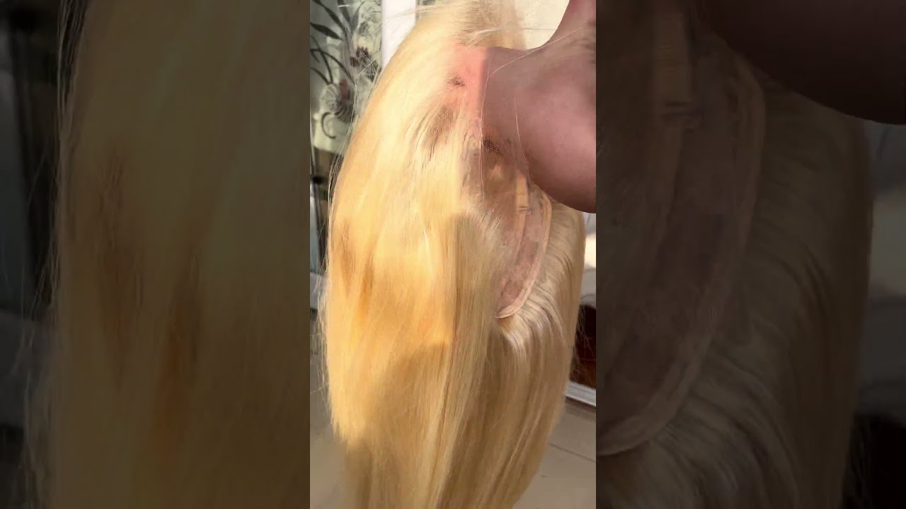 Blonde 13"x6"HD Lace Frontal Wigs 180%Density Straight 