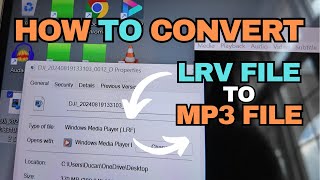 How to Convert LRV File to MP3 File | DJI Osmo Pocket 3