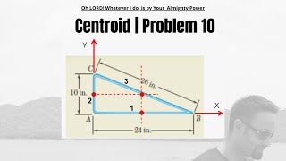 Centroid Problems | Problem 10 | Centroid of composite wire | Engineering Mechanics | 9.11