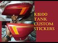 Kb100  tank color  sticker done