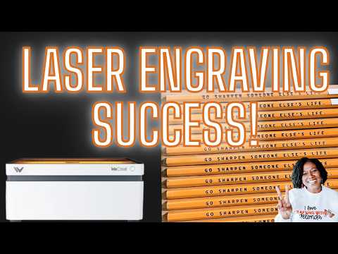 How to laser engrave pencils with WeCreat Vision 20W