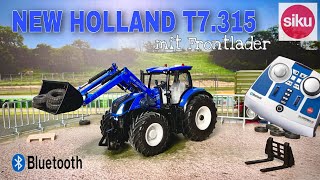 SIKU CONTROL 32 NEW HOLLAND T7.315 TRACTOR WITH FRONT LOADER | BLUETOOTH | FULL REVIEW | 1:32
