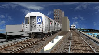 OpenBVE TFO: Two R42 A Trains Departing Far Rockaway - Mott Avenue