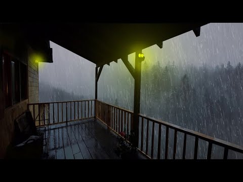 Lluvia Relajante Para Dormir - Sonido de Lluvia y Truenos en Techo - Rain Sounds For Sleeping 51
