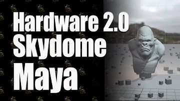 Maya Hardware 2.0 lighting using the Arnold Skydome