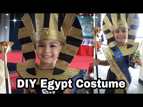 DIY United Nation Costume (Egypt-Pharoah) and UN Program 2018 (Vlog003)