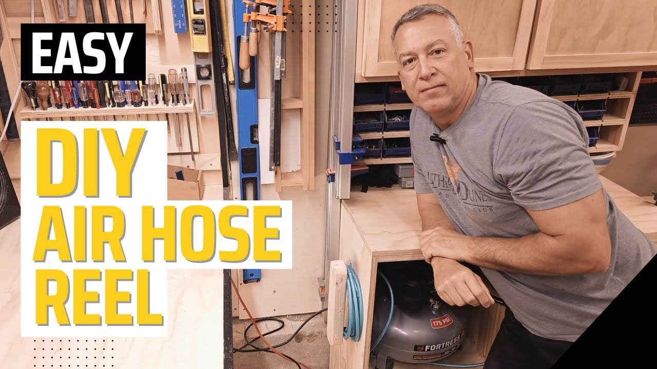 Building an Easy Air Hose Reel - The Struggle is Reel 