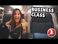 20+ Hours in Turkish Airlines BUSINESS CLASS + Incredible Istanbul Business Lounge