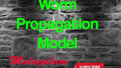 Worm Propagation Model - PIS(KTU)