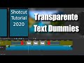 Shotcut - Flexiblere Texteinblendungen mit Text Dummies | Tutorial 2020