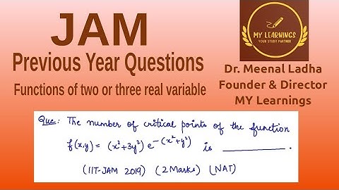 Function of two or three real variables (2019) (Q.ID.M(JAM)FTTRV06)
