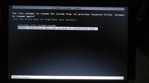 A Windows 7 boot screen explanation and disabling/enabling hibernation