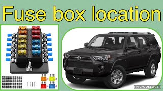 5th gen 4runner cigarette lighter fuse The fuse box location on a 2021 Toyota 4Runner