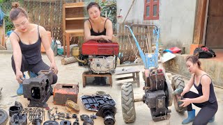 Genius girl: Repaired and completely restored the farmer's D8 diesel engine |Hue Mechanic by Huệ Mechanic 37,815 views 2 months ago 1 hour, 11 minutes