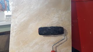 Life hack! We make a roller with our own hands and apply decorative plaster!