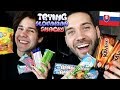 SLOVAKIAN PRINCES TRY SLOVAK SNACKS w/ David Dobrik and Ugh It's Joe