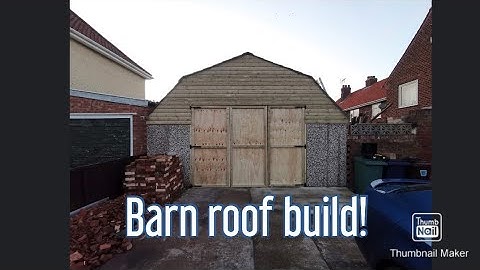 Building a Gambrel style roof on a concrete section garage - Barn roof on a prefab garage