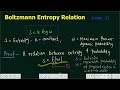 Lecture 13 | Boltzmann Entropy Relation with Proof