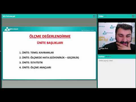 2017 Ölçme ve Değerlendirme Tanıtım Dersi   Eğitimdeyiz