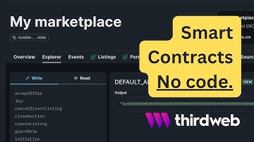Thirdweb contracts (smart contracts WITHOUT coding)