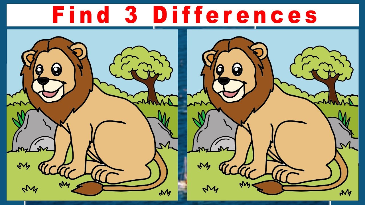 Find tree differences 14 a lion youtube