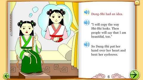 Dung-Shi copies eyebrows - An old Chinese fable