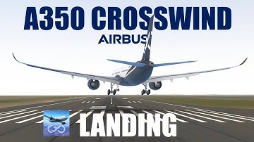 Infinite flight 21.1 Open Beta | A350 Crosswind Landing @RJTT RWY23