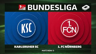 Karlsruher SC vs. 1. FC Nürnberg | 5-oji diena - Bundesliga 2 2025/26